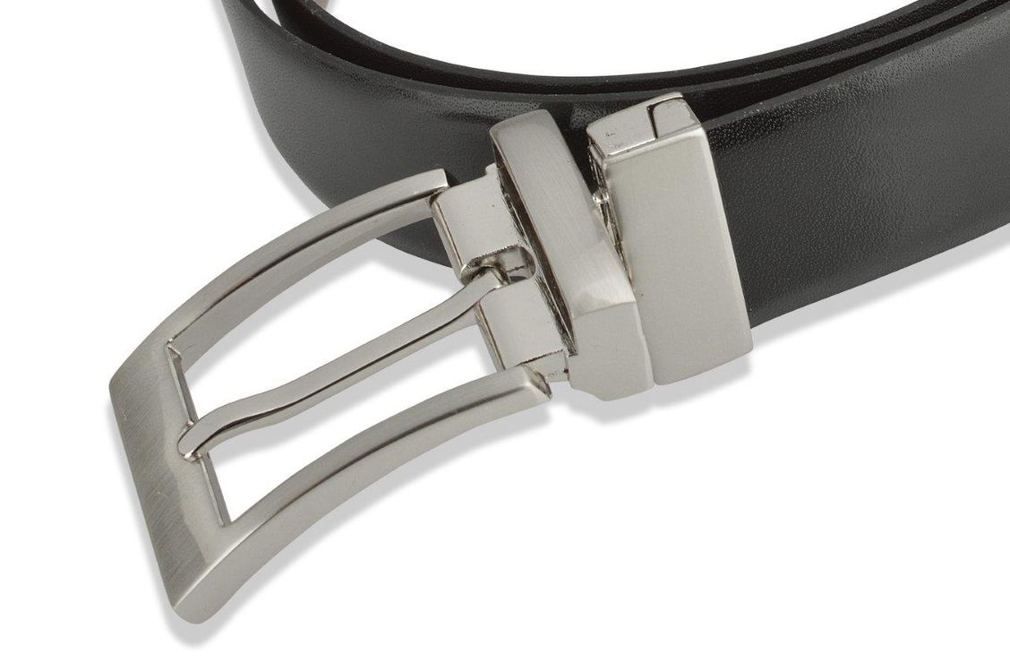 Woodland Leathers Classic Black/ Brown Reversible Leather Belt