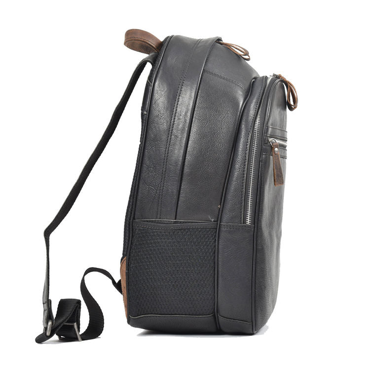 ashwood black leather backpack Ashwood Stratford Black Leather Rucksack – Blokes Bags