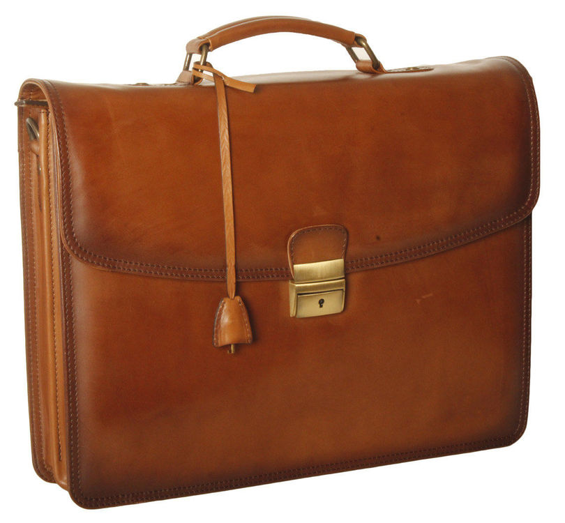 Ashwood Leather Men's Spitalfields Laptop Bag Tan