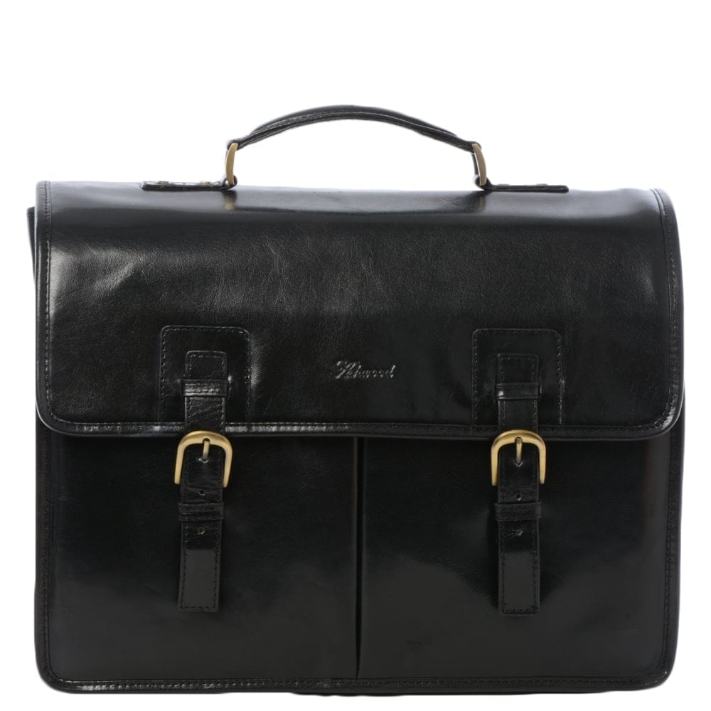 Ashwood Leather Briefcase  Meet our handmade double gusset